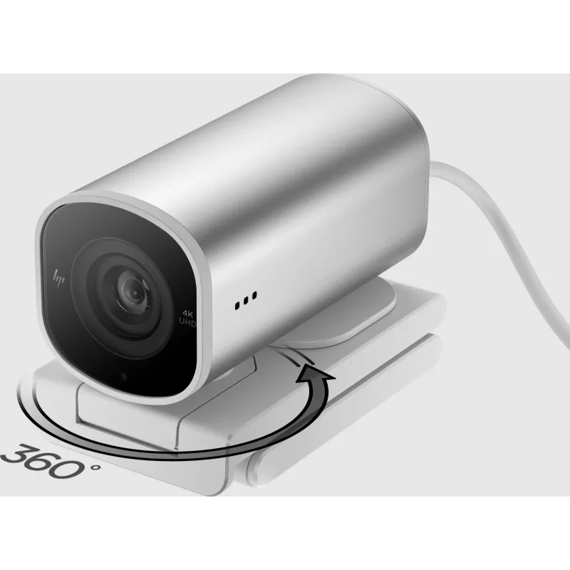 HP 960 Webcam streaming 4K, 8 MP, 3840 x 2160 pixel, 4K Ultra HD, 30 fps, 5x, Home