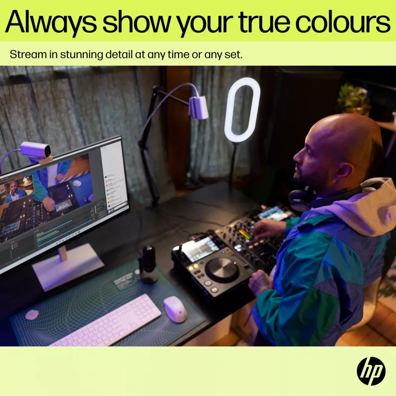 HP 960 Webcam streaming 4K, 8 MP, 3840 x 2160 pixel, 4K Ultra HD, 30 fps, 5x, Home