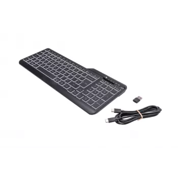 HP 400 Tastiera con filo retroilluminata, full-size (100%), cavo, USB, meccanica, QWERTY, nera