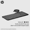 HP 400 Tastiera con filo retroilluminata, full-size (100%), cavo, USB, meccanica, QWERTY, nera