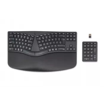 HP 960 Tastiera ergonomica wireless, formato completo (100%), wireless, RF wireless + Bluetooth, a membrana, QWERTZ, nera