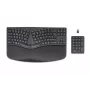 HP 960 Tastiera ergonomica wireless, formato completo (100%), wireless, RF wireless + Bluetooth, a membrana, QWERTZ, nera