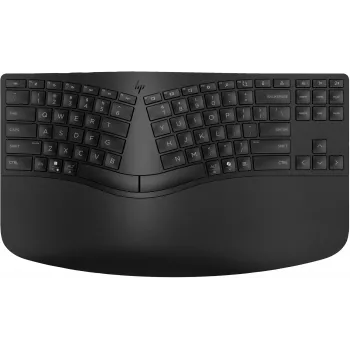 HP 965 Tastiera ergonomica wireless, formato completo (100%), wireless, RF wireless + Bluetooth, a membrana, QWERTY, nera