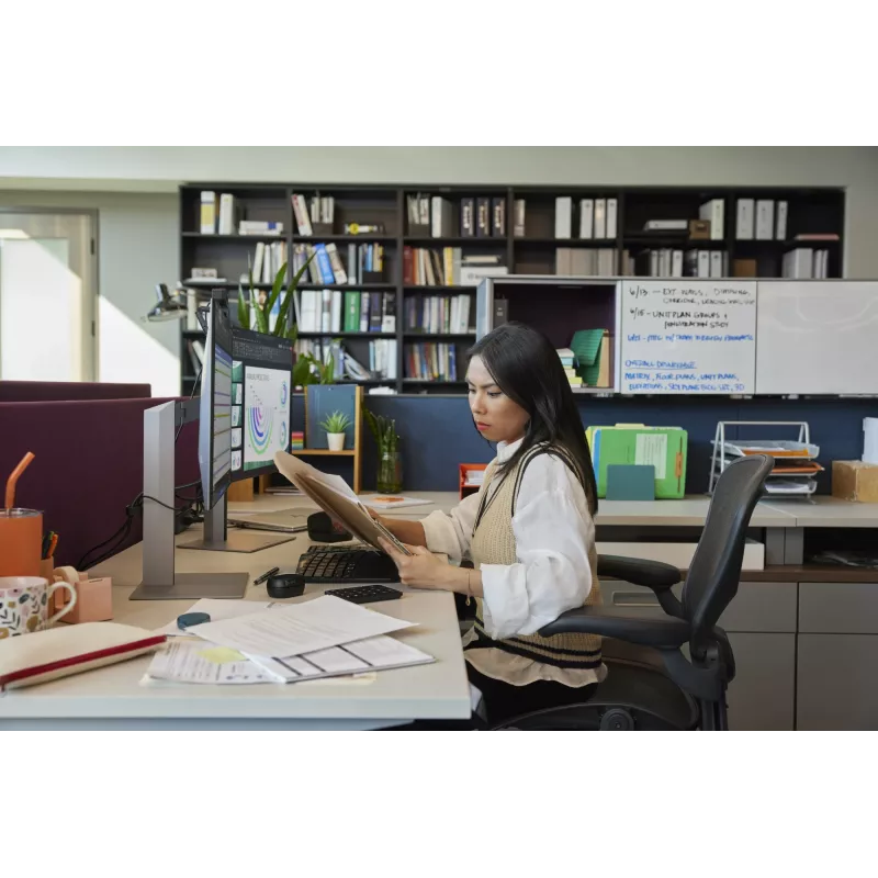 HP 965 Tastiera ergonomica wireless, formato completo (100%), wireless, RF wireless + Bluetooth, a membrana, QWERTY, nera