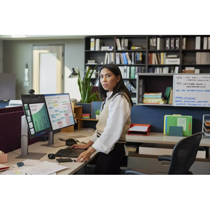 HP 965 Tastiera ergonomica wireless, formato completo (100%), wireless, RF wireless + Bluetooth, a membrana, QWERTY, nera