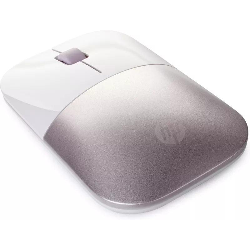 HP Mouse wireless Z3700 – bianco/rosa, ambidestro, RF wireless, 1200 dpi, rosa, bianco
