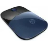 HP Mouse wireless Z3700, ambidestro, Blue LED, RF wireless, 1200 DPI, nero, blu