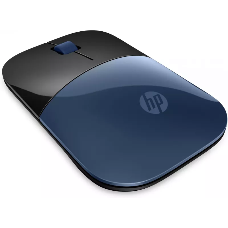 HP Mouse wireless Z3700, ambidestro, Blue LED, RF wireless, 1200 DPI, nero, blu