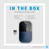 HP Mouse wireless Z3700, ambidestro, Blue LED, RF wireless, 1200 DPI, nero, blu