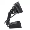 Manhattan Webcam USB, due megapixel (prezzo speciale), 1080p Full HD, USB-A, microfono integrato, base a clip regolabile, 30 fotogrammi al secondo, nero, tre anni di garanzia, scatola