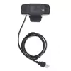 Manhattan Webcam USB, due megapixel (prezzo speciale), 1080p Full HD, USB-A, microfono integrato, base a clip regolabile, 30 fotogrammi al secondo, nero, tre anni di garanzia, scatola
