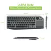 Techly ICTB9801TB Tastiera universale RF wireless + Bluetooth QWERTY US English nero