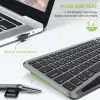 Techly ICTB9801TB Tastiera universale RF wireless + Bluetooth QWERTY US English nero