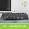 Techly ICTB9801TB Tastiera universale RF wireless + Bluetooth QWERTY US English nero