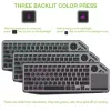 Techly ICTB9801TB Tastiera universale RF wireless + Bluetooth QWERTY US English nero