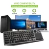 Techly ICTB9801TB Tastiera universale RF wireless + Bluetooth QWERTY US English nero