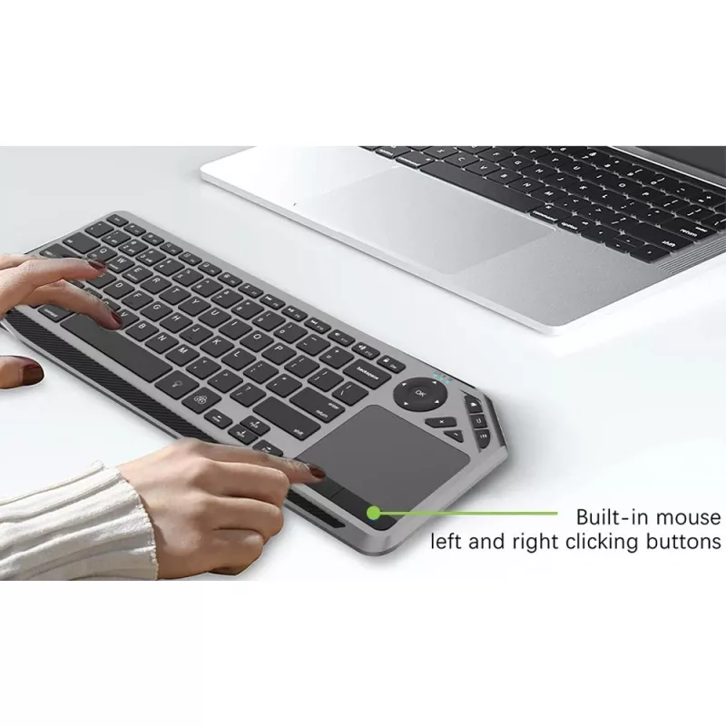 Techly ICTB9801TB Tastiera universale RF wireless + Bluetooth QWERTY US English nero