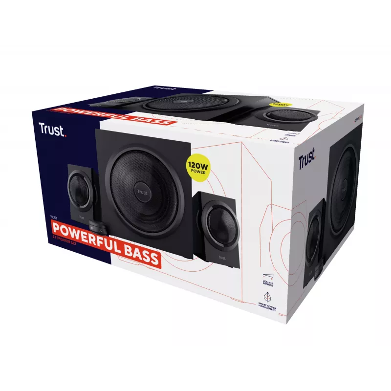 Trust Yuri Set di altoparlanti 60 W universale nero 2.1 canali 1 via 15 W