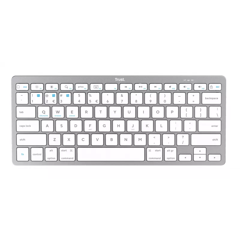 Trust 24651 tastiera wireless QWERTY US English, argento