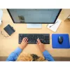 Set tastiera e mouse wireless TRUST Primo — tastiera full-size QWERTY US-inglese, ricevitore RF USB-A, mouse ottico 1200 DPI, nero
