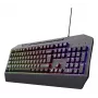 Tastiera gaming con filo TRUST GXT 836 Evocx USB QWERTY US-inglese, illuminazione RGB, poggiapolsi, 114 tasti, layout 110%
