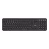 Tastiera wireless multi-dispositivo Trust Vaiya 25511, USB RF + Bluetooth, layout US, tastierino numerico, batteria ricaricabile integrata, nera
