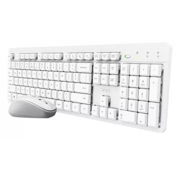 Trust Ody II Tastiera mouse inclusi Home/Office RF wireless QWERTY US-inglese bianco
