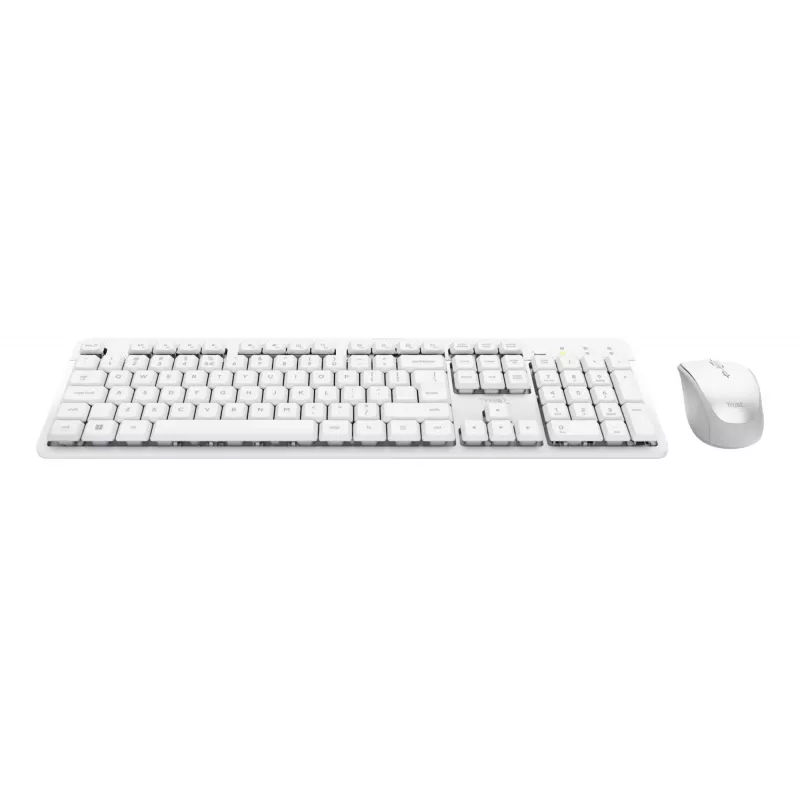 Trust Ody II Tastiera mouse inclusi Home/Office RF wireless QWERTY US-inglese bianco