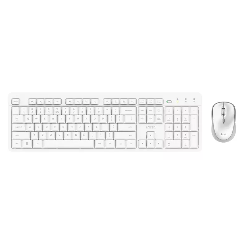 Trust Ody II Tastiera mouse inclusi Home/Office RF wireless QWERTY US-inglese bianco