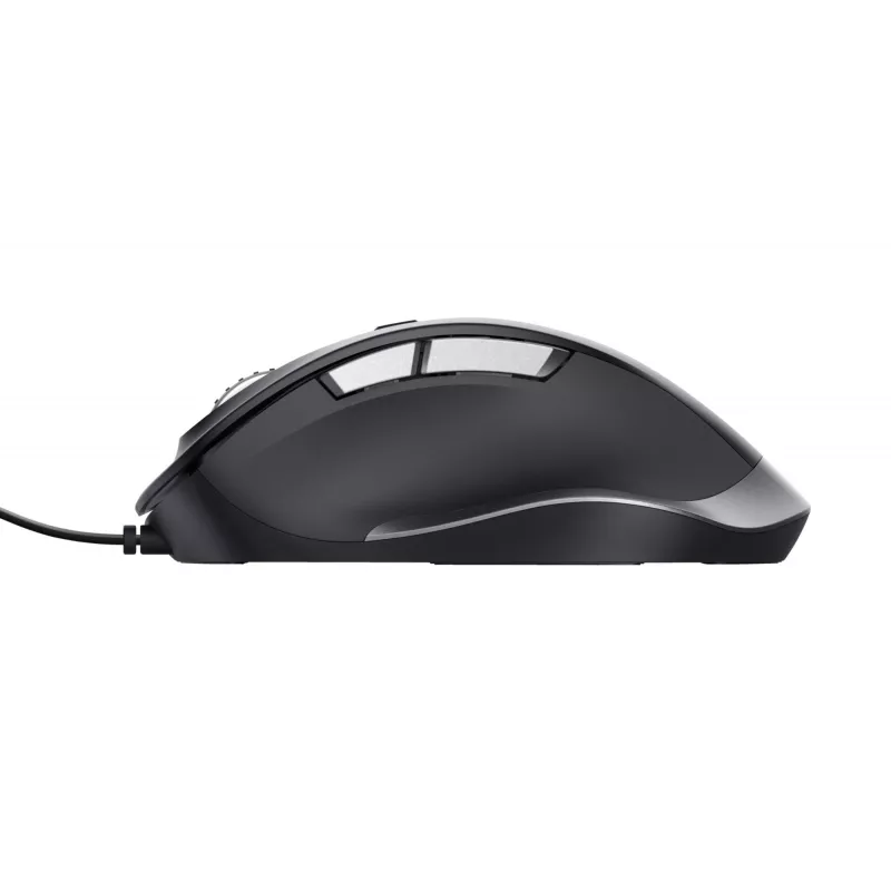Trust Fyda Mouse con filo, per destrorsi, ottico, USB Type-A, 5000 dpi, nero