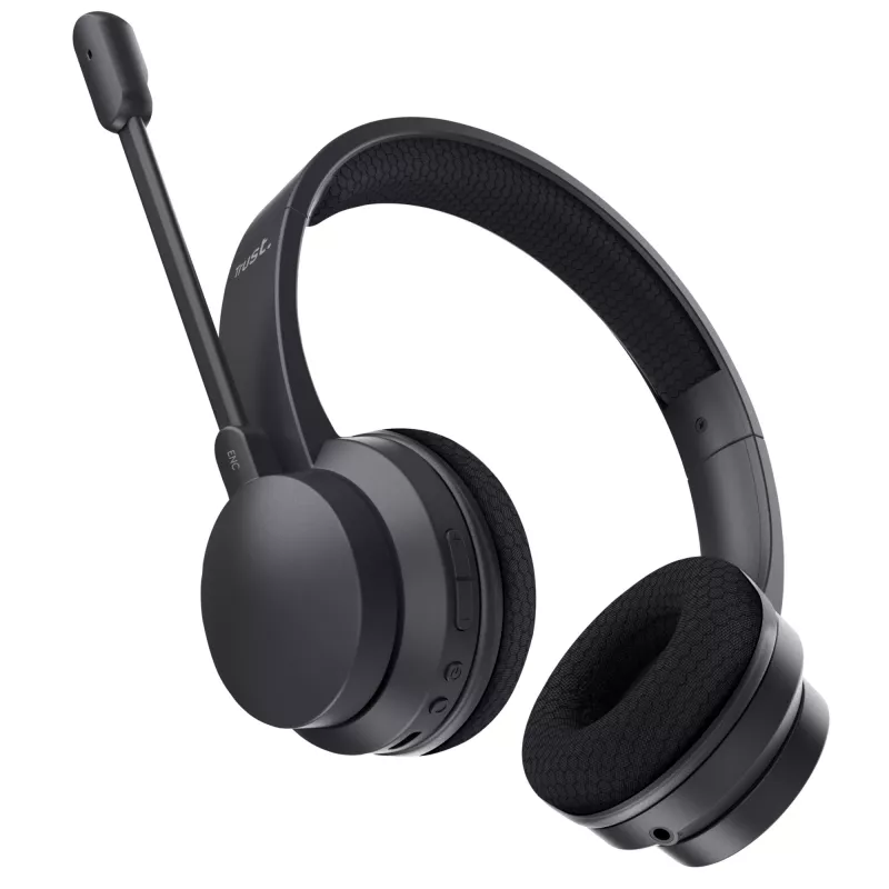 Trust Ayda headset con filo e wireless archetto chiamate/musica USB-C Bluetooth nero
