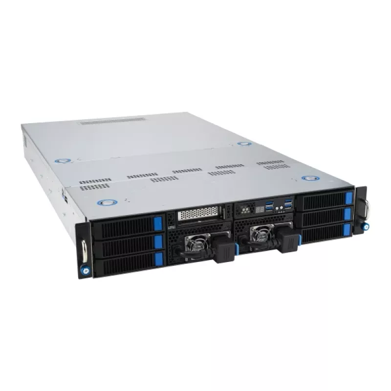 ASUS 90SF0251-M004X0 barebone server Intel C741 rack (2U) nero, acciaio