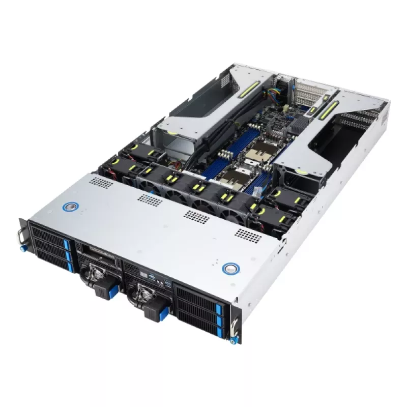 ASUS 90SF0251-M004X0 barebone server Intel C741 rack (2U) nero, acciaio