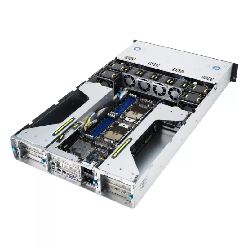 ASUS 90SF0251-M004X0 barebone server Intel C741 rack (2U) nero, acciaio