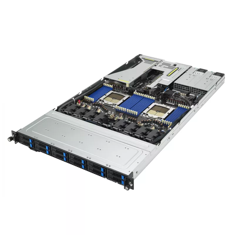 ASUS RS700A-E12-RS12U socket SP5 rack (1U) nero, acciaio