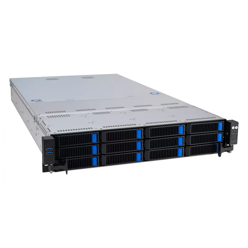 ASUS RS521A-E12-RS12U socket SP5 rack (2U) nero, argento