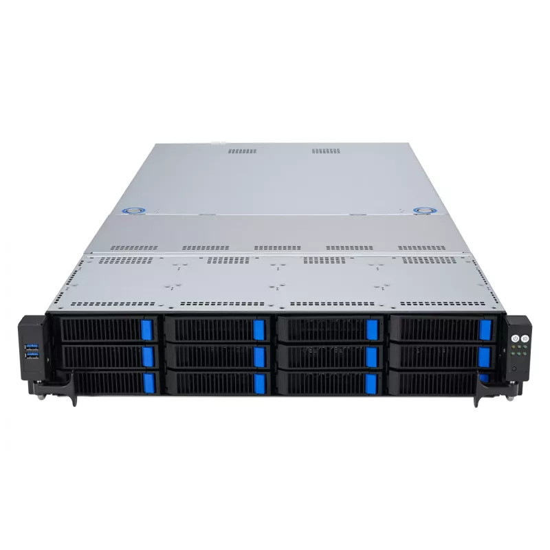 ASUS RS521A-E12-RS12U socket SP5 rack (2U) nero, argento