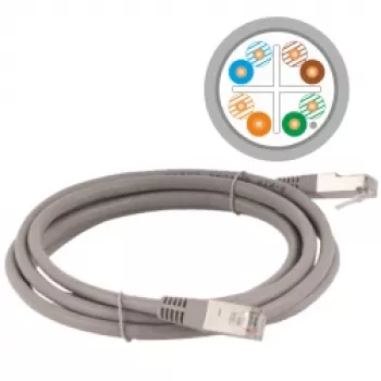 Cavo patch ALANTEC - CAT6 - F/UTP - 5 m - grigio