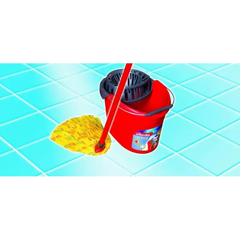 Panno per mop Vileda rosso giallo