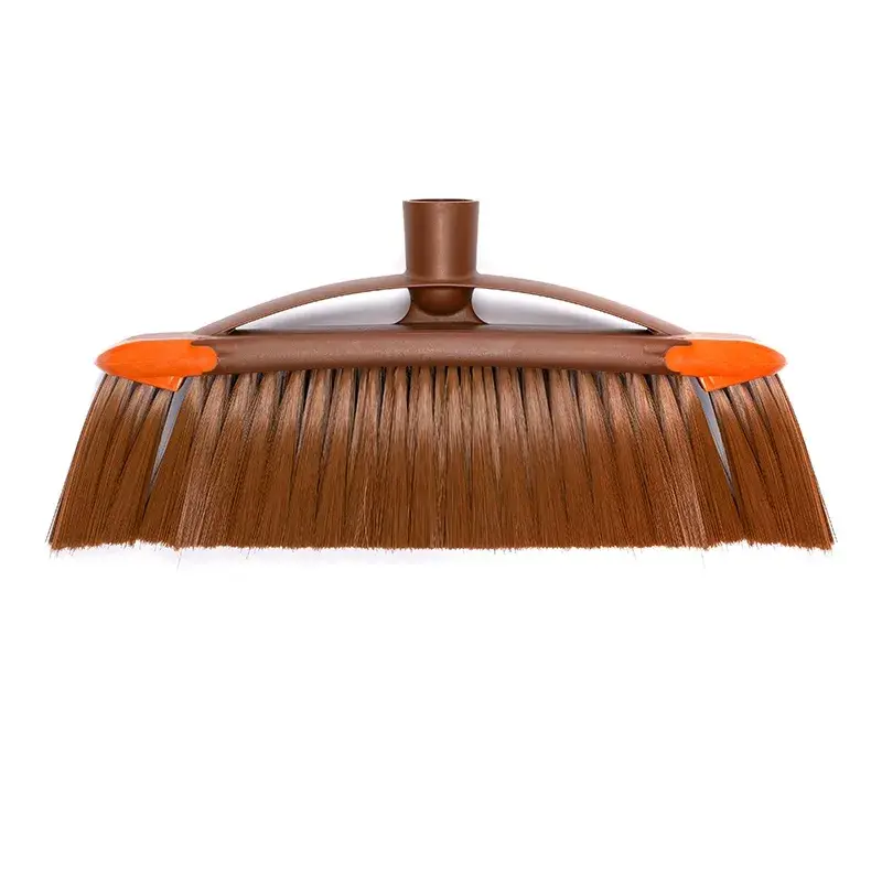 Scopa per interni VILEDA modello 136082 con setole in plastica morbide/dure e manico, bronzo