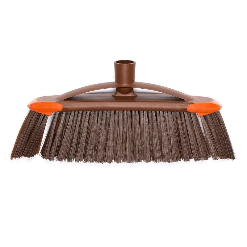 Scopa per interni VILEDA modello 136082 con setole in plastica morbide/dure e manico, bronzo