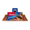 Scopa per interni VILEDA modello 136082 con setole in plastica morbide/dure e manico, bronzo