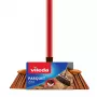 Scopa per interni VILEDA modello 136082 con setole in plastica morbide/dure e manico, bronzo