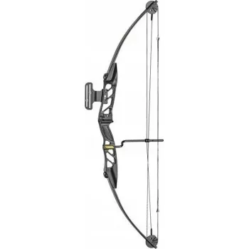 Arco compound POE LANG CO-047B-5529, 29 pollici, 55 lb di trazione, metallo, 1070 mm, nero