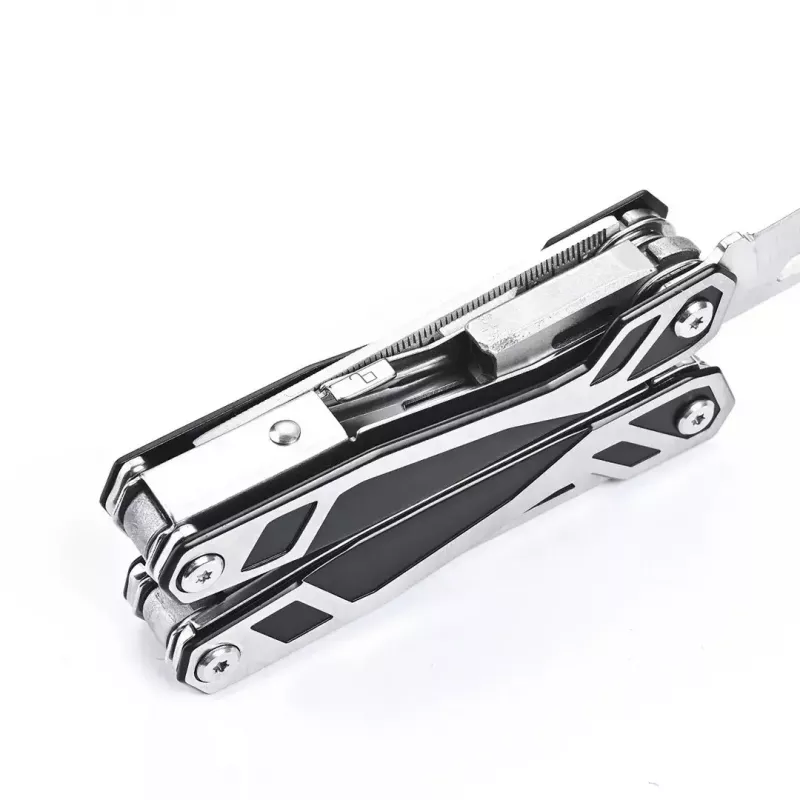Multitool AZYMUT Trohon H-P2010121 — pinza full-size in acciaio inox con 12 utensili, 8 inserti, chiuso 10,5 cm, 381 g