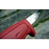Coltello a lama fissa Mora BASIC 511 — lama in acciaio al carbonio, manico rosso