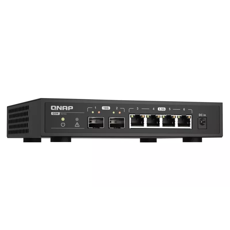 QNAP QSW-2104-2S switch di rete unmanaged 2.5G Ethernet nero