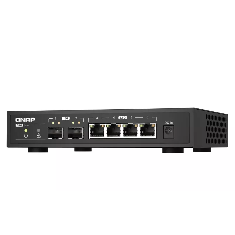 QNAP QSW-2104-2S switch di rete unmanaged 2.5G Ethernet nero
