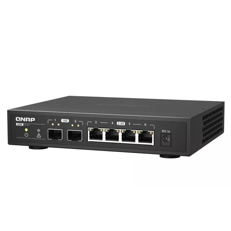 QNAP QSW-2104-2S switch di rete unmanaged 2.5G Ethernet nero