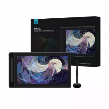 Tavoletta grafica HUION Kamvas Pro 16 GT1602 39,8 cm (15,7 pollici) display 2.5K IPS, 8192 livelli di pressione, 8 tasti programmabili, USB-C/HDMI